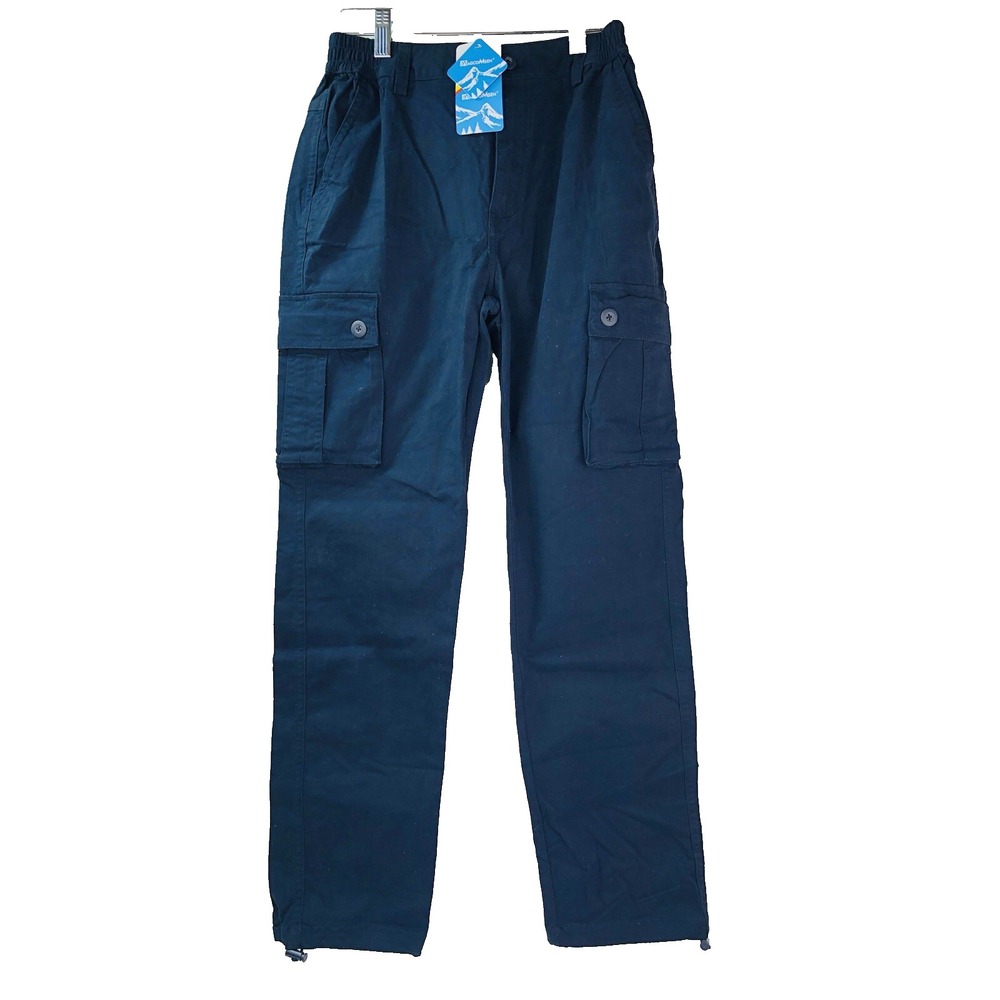 Magcomsen Mens XS Cargo Athletic Outdoor Hiking Pants Navy Blue 26x28 NWT